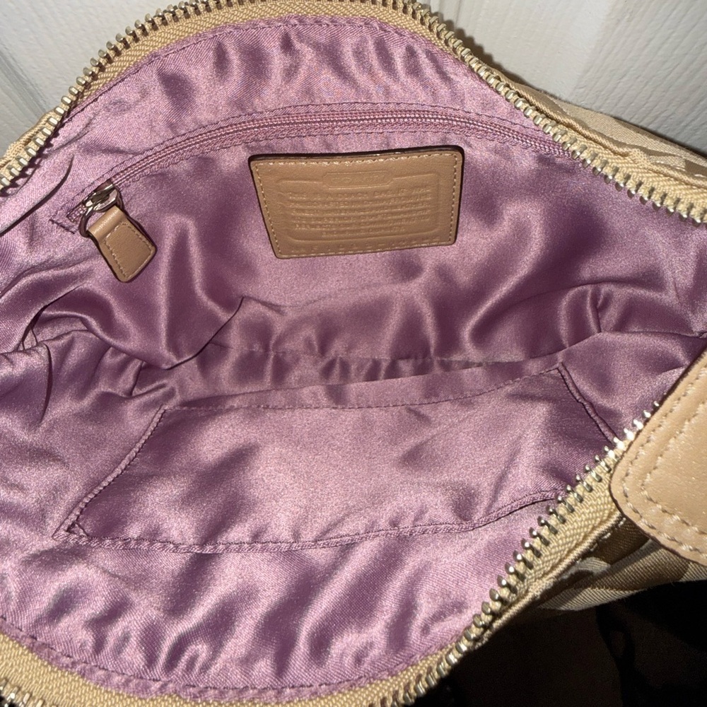 NWOT - Coach Kristin Signature Pleated Flap Crossbody Bag - Picture 7 of 14